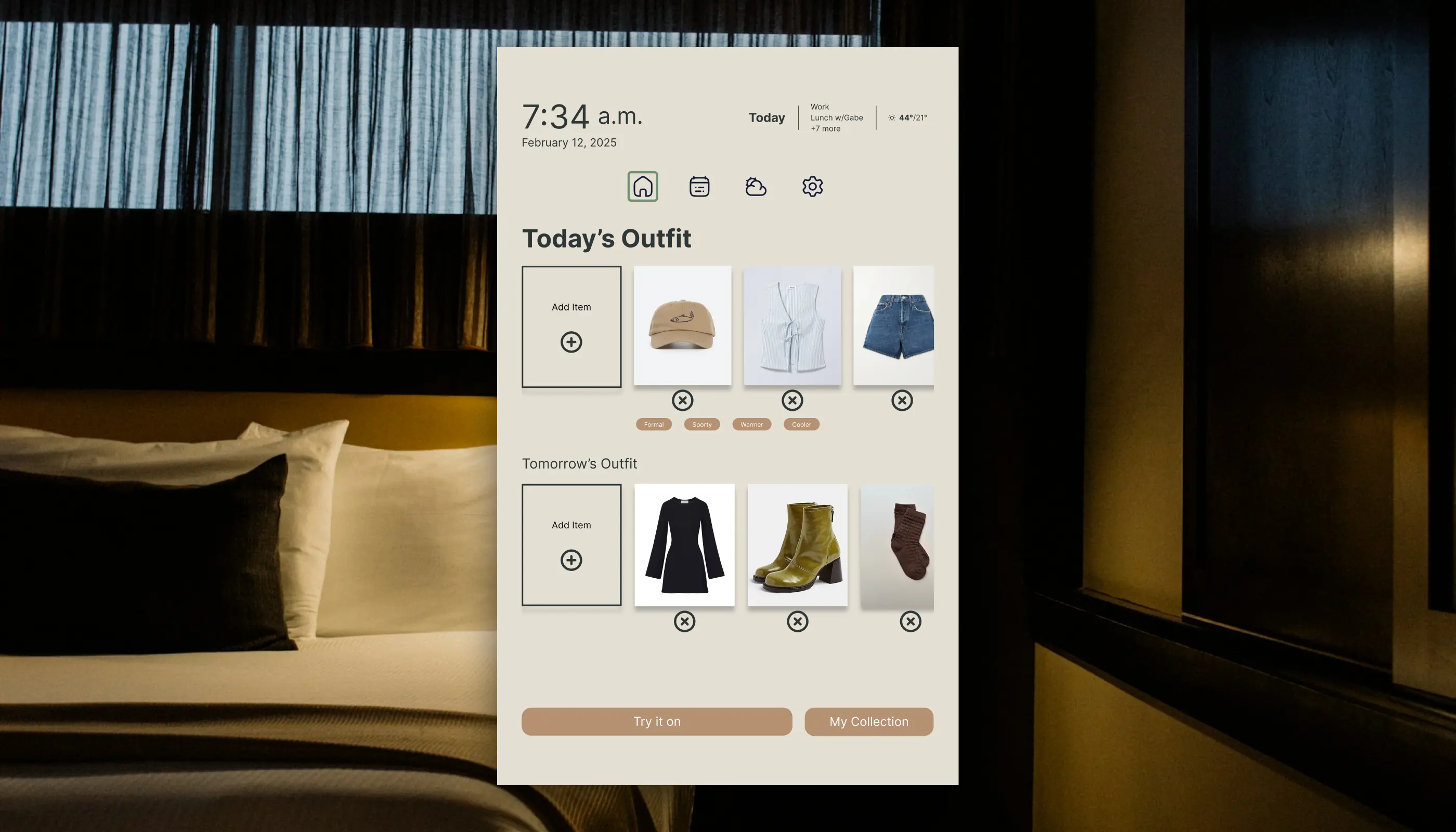 Magic Mirror interface